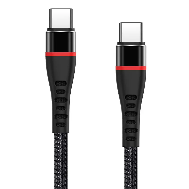 2023 new 65w 100 W C to C Quality Type-C to USB-C PD 5A 100W Type C Fast Charging Cable