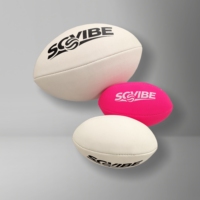 Ballon de rugby d'entraînement taille 5 en cuir synthétique écologique avec vessie en caoutchouc 360-380g pour l'équipement sportif des écoles, clubs et équipes