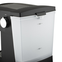 Machine à café expresso semi-automatique portable 1,6 L avec mousseur à lait vapeur haute pression pour la maison et le bureau