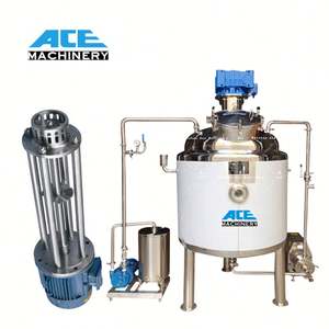 Máquina Mezcladora Homogeneizadora de Pasta Cosmética y Champú de 2000L, Tanque de Mezcla de Acero Inoxidable de Doble Pared con Agitador - Product Image 2