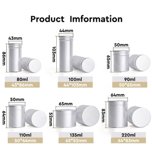 Latas de Aluminio Cilíndricas de 100ml y 300ml con Tapa de Rosca para Medicamentos, Píldoras y Suplementos Líquidos - Product Image 3