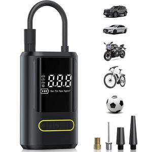Pompe à air numérique sans fil haute puissance 4000 mAh avec affichage pour voiture, moto de course, <span class=keywords><strong>vélo</strong></span> électrique – Pompe à air portable - Product Image 2