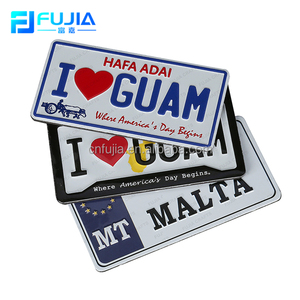 Recuerdo de EE. UU. Vintage personalizado hogar Bar decoración en relieve Metal en blanco Original aluminio estaño coche Logo número matrícula del vehículo - Product Image 3