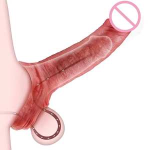 Jouets sexuels réalistes faits à la main réaliste manchon de bite agrandisseur d'extension de pénis masturbateur masculin Couples adultes - Product Image 1