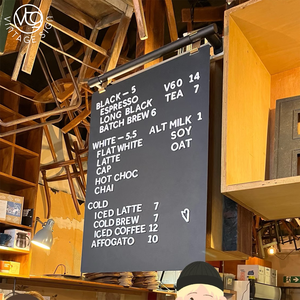 Lavagna Menu Magnetica Personalizzata in Metallo di Alta Qualità con Alfabeto Intercambiabile Bianco e Nero da Parete per Bar e Club - Product Image 3
