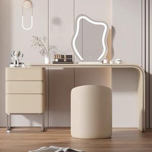 Table de maquillage télescopique de Style crème moderne Simple haut de gamme atmosphérique chambre principale miroir intelligent stockage <span class=keywords><strong>coiffeuse</strong></span> - Product Image 1