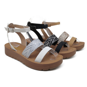 <strong>Roma</strong> Women's Summer Flat Sandals Casual Outdoor Slides with Open Toe Toecap Breathable Anti-Slip Strap Closure Ladies Shoes - Product Image 1