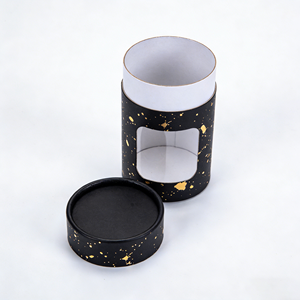 Emballage personnalisé en tube de papier PVC transparent cylindrique rond avec fenêtre pour cosmétiques, huiles essentielles, rouges à lèvres et soins de la peau - Product Image 2