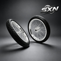Ensemble de roues Supermoto de 17 pouces pour Surron Light Bee X et Talaria Sting 1 60 2 15, pneus CST chromés argentés haute performance