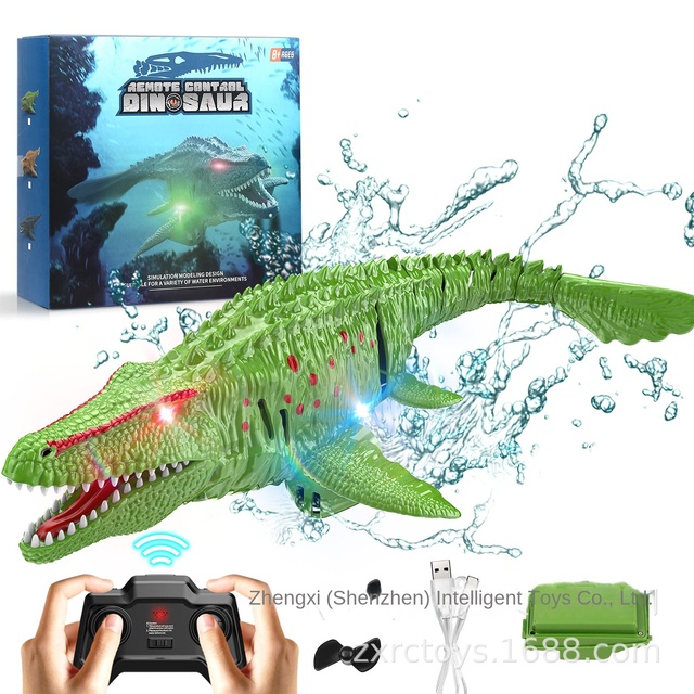 2.4G Cross-Border Remote Control Dragon Dinosaur RC Boat Modular Battery Summer Water Toys for Children