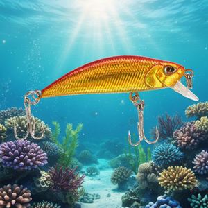 Señuelo de Pesca de 50 mm y 5 g, Tipo Minnow, de Hundimiento Lento, para Pesca de Lubina y Trucha en Agua Dulce y Salada - Product Image 1
