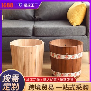 Barril de madera para fumigación y almacenamiento, mini barrica de madera, embalaje para equipos de belleza, material de madera, diseño abierto - Product Image 5