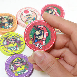 חדר פוקר קזינו סופר מריו נושא כסף להגדיר כסף דלוקס צ 'יפס משחק מטבעות הימורים - Product Image 6