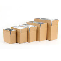 Boîtes en carton à isolation thermique pour le transport d'aliments congelés avec chaîne du froid