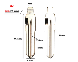 Ban đầu từ xa Uncut trống #60 #156 điều khiển từ xa phím lật lưỡi gt15r sip22 cho <span class=keywords><strong>Fiat</strong></span> 500 cho Alfa bên trong phay - Product Image 1