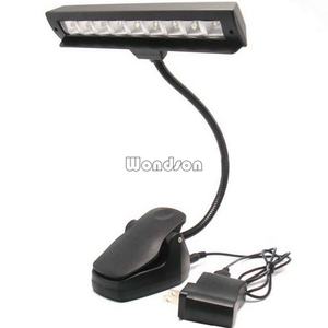 Lampe de lecture portable à col de cygne réglable avec 10 LED pour livres et partitions musicales - Product Image 5