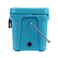 Glacière isotherme 20QT en LLDPE rotomoulé, étanche, avec logo personnalisé et impression de dessin animé, pour glace sèche, vin, aliments, camping et activités de plein air