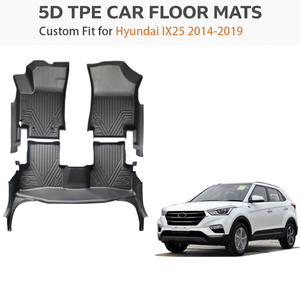 Alfombrillas de TPE para Hyundai IX25 LHD 2014-2019, Ajuste Personalizado, Resistentes al Agua, para Todo Clima, Alfombrillas de Alta Resistencia, OEM - Product Image 1
