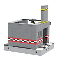 MOC1283 Midnight Bear Office 374 pièces de briques avec Chica Freedy Gordon FNAF Game, blocs de construction éducatifs à assembler pour enfants