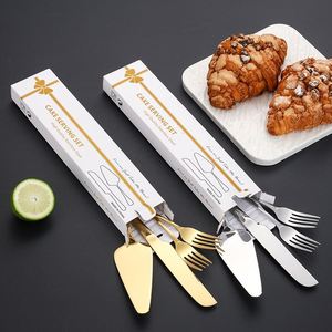 Espátula para Pastel y Pizza de Estilo Barroco Retro Dorada, Cuchillo para Pastel de Boda de Acero Inoxidable, Cuchillo para Pastel, Tenedor, Espátula, Juego de Cubiertos - Product Image 4
