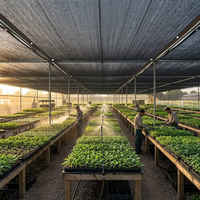 Filet d'ombrage noir en HDPE avec œillets renforcés, résistant aux UV, maille respirante pour serre, ferme, pépinière, jardin