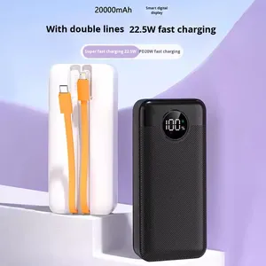 Tùy Chỉnh Xách Tay Điện Thoại Di Động Ngân Hàng Điện Mới Pd22.5W Nhanh Chóng Sạc Hai-Dây Thông Minh Hiển Thị Kỹ Thuật Số Loại C Giao Diện Đầu Vào - Product Image 2