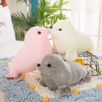 Peluche longue en coton PP, simulation de monde sous-marin (phoque et lion marin), hauteur 31-50 cm, pour les plus de 14 ans, événements Zoo et Aquarium