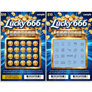 Custom Logo Size Original Color Printing Fancy Paper Lottery Tickets <b>Embossing</b> Security Scratch <b>Card</b> Lottery Tickets - Product Image 3