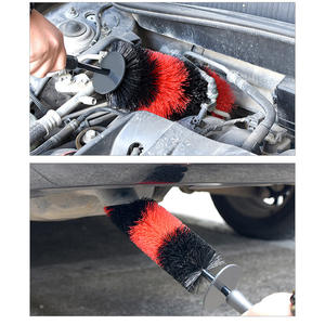 Spazzola per Pneumatici Auto con Setole Morbide in 3 Misure, Manico Lungo per Pulizia di Veicoli, Motori e Cerchioni - Product Image 4