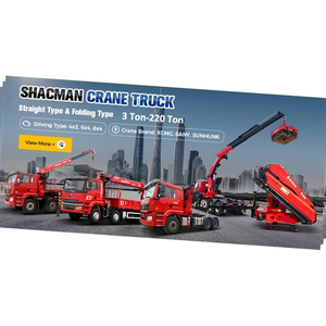 รถบรรทุกพื้นเรียบติดเครนพับได้ ยี่ห้อ SHACMAN ราคาดี รุ่น 4X2 6X4 8X4 พร้อมเครื่องยนต์ WEICHAI บรรทุกสินค้าได้ 2-220 ตัน พร้อมบริการที่ดีที่สุด - Product Image 4