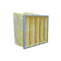 Filtre à air multi-poches en fibre de verre sur mesure OEM, avec cadre en aluminium pour AHU, ventilation industrielle