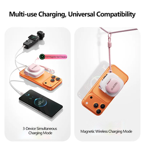 Batterie externe 6-en-1 10000/20000mAh <span class=keywords><strong>avec</strong></span> <span class=keywords><strong>chargeur</strong></span> magnétique sans fil 15W, contrôle de température IA et charge multi-appareils pour iPhone - Product Image 3