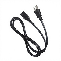 Cable de Alimentación de PVC de 10 Pies con Enchufe NEMA 5-15P a Conector IEC C13, 16AWG, IP11, para Electrodomésticos y Computadoras, Estándar Estadounidense