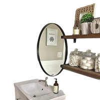 Miroir artisanal en verre doré, style nordique, élégant, moderne et luxueux, fabriqué par un fabricant respectueux de l'environnement