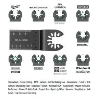 Lames de scie oscillante pour bois/fer, 1 pièce, lames multi-outils bimétalliques à dégagement rapide, compatibles avec Porter Cable/Rockwell/Black