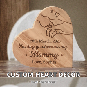 Personalized Custom Valentine's Day Wooden <b>Heart</b>-shaped Home Decor with Southwestern Design for Living Room Desktop - Product Image 2