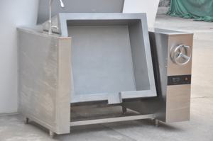 Sartén industrial comercial de 80 -320 litros, sartén inclinable, sartén de inducción para freír, Cocina eléctrica, sartén basculante - Product Image 4