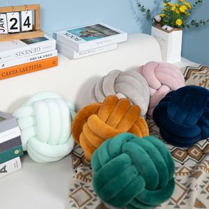 Venta al por mayor nudo almohada conjunto hecho a mano cojines para la decoración del hogar Interior de lujo sala de estar y dormitorio Decoración - Product Image 6