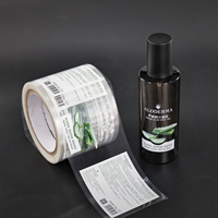 Impression d'étiquettes en rouleau de couleur personnalisée, design botanique pour bouteille en verre, qualité supérieure