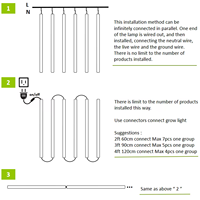 Lampe de culture LED à spectre complet T8 T5 pour plantes, 40W, 4 pieds, étanche, pour fruits, fleurs, micro-légumes, laitue, hydroponie, germination, culture