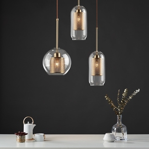 Candelabro de cristal nórdico Led, luz colgante circular, luces colgantes para dormitorio, lámpara colgante para sala de estar - Product Image 2
