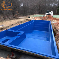 Chinesischer Garten-Familien-Swim-Spa-Pool und Whirlpool, modularer Fiberglas-Einbaupool für Erwachsene