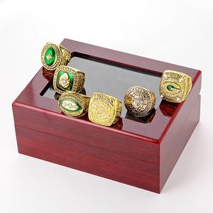 Venta caliente Green Bay Packaging Workers' Championship Ring Set de 6PCs Sports Ring para Fans Collect Conmemorative Set - Product Image 4