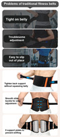 Ceinture de fitness à boucle coulissante pour hommes, spécialisée dans la musculation, les squats et les soulevés de terre, ceinture de protection lombaire