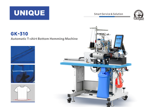 Macchina Automatica GK-310 per Orlatura del Fondo Magliette, Macchina da Cucire Industriale di Alta Qualità - Product Image 3