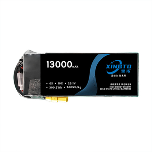 แบตเตอรี่ลิเธียมโพลิเมอร์แบบโซลิดสเตท HD Power 6s/12s/14s/18s/24s 10c 13000mah 260Wh/kg ได้รับการรับรองมาตรฐาน CE/RoHS/UN38.3 รับประกัน 12 เดือน - Product Image 1
