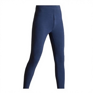 1 pièce Legging thermique d'hiver pour homme grande taille, doux, confortable, respirant, antibactérien, à carreaux, longueur genou, taille haute - Product Image 2