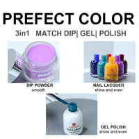 Vernis à ongles 3-en-1 acrylique et gel, poudre de trempage assortie au vernis gel pour salons de manucure - Meilleures ventes