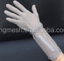 8cm 15cm 19cm puño largo malla de acero inoxidable carniceros seguridad carnicero protección cota de malla guantes para cortar carne - Product Image 6