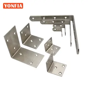 YONFIA 9004 Vòng Tam Giác Đồ Nội Thất Bằng Thép Không Gỉ Kết Nối Góc Tường Gắn Giá Đỡ Khớp Nối Khung Đỡ Nặng